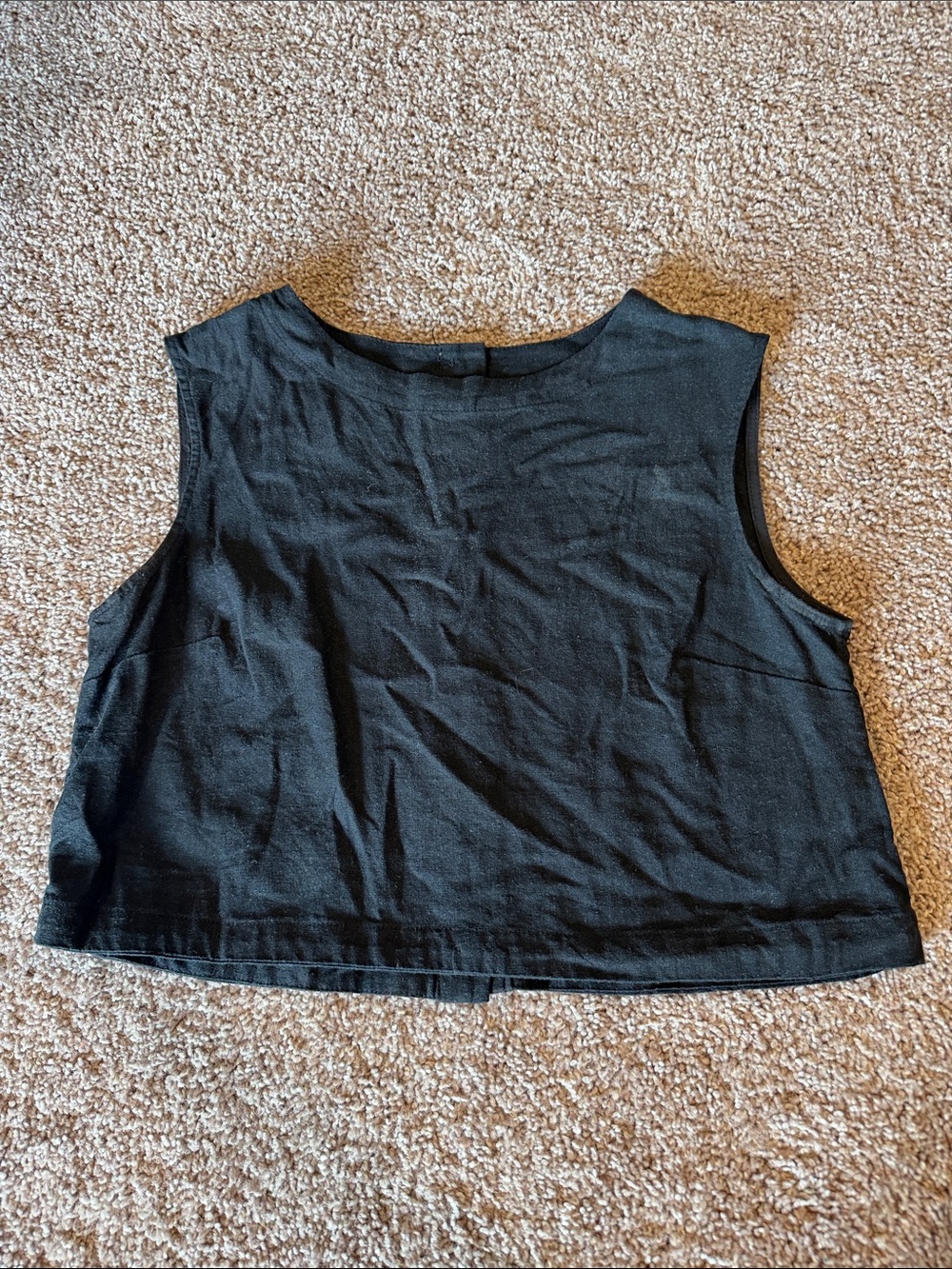 a new day Black Cropped Sleeveless Tank Top